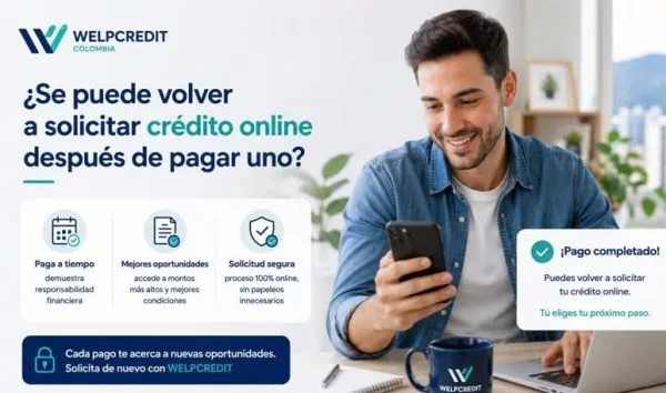 Volver a solicitar crédito online después de pagar uno