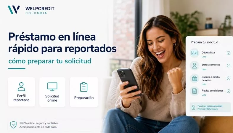 Préstamo en línea rápido para reportados: cómo preparar tu solicitud