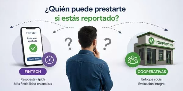 Bancos, fintech y cooperativas: ¿quién presta a personas reportadas?