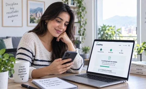Crédito sin historial crediticio en Colombia: cómo solicitar online