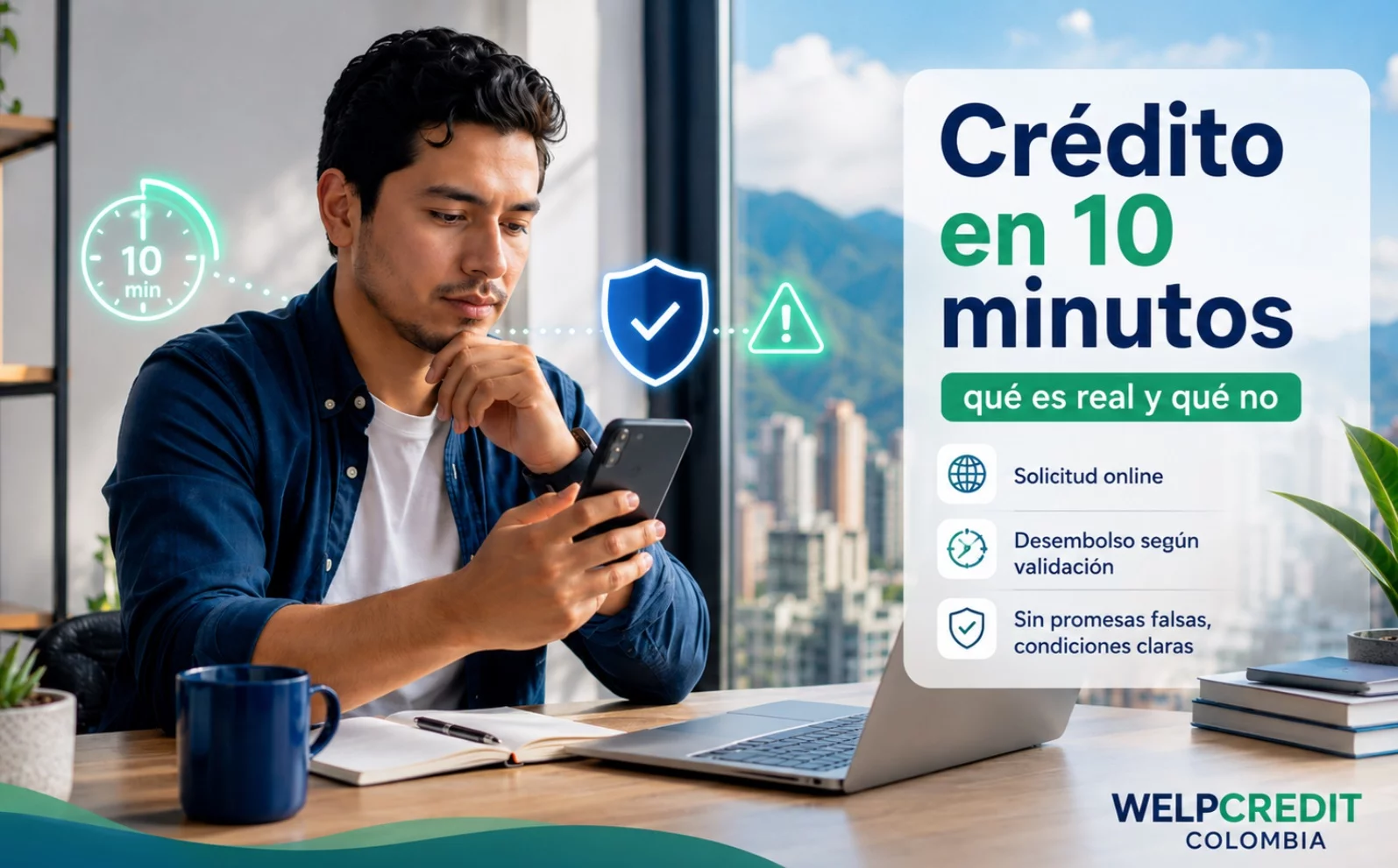 Préstamos en 10 minutos en Colombia: qué es real