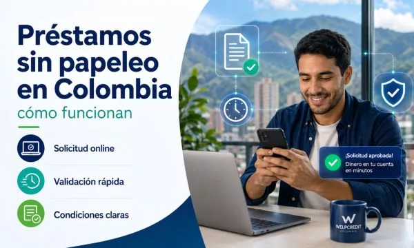 Créditos sin papeleo en Colombia: requisitos y seguridad