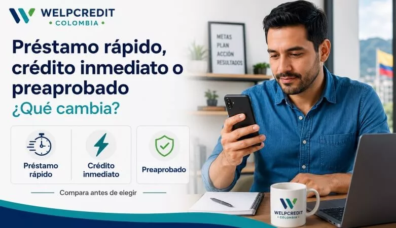 Diferencia entre préstamo rápido, crédito inmediato y preaprobado