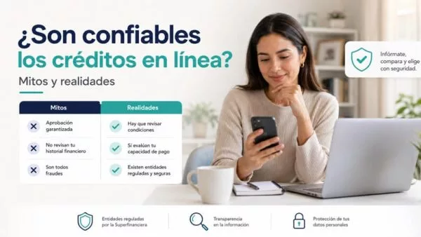 ¿Son confiables los créditos en línea? Mitos y realidades