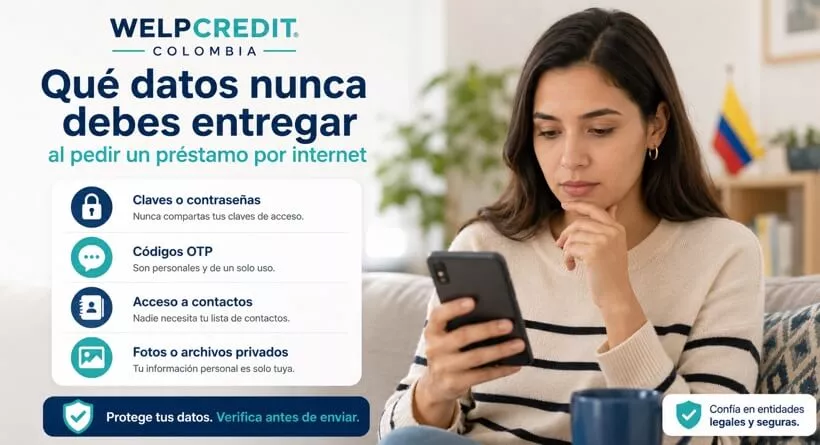 Datos que nunca debes dar al pedir préstamos online en Colombia Datos que nunca debes dar al pedir préstamos online en Colombia