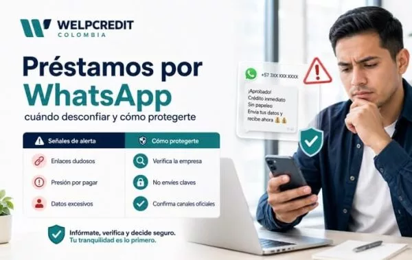 Préstamos por WhatsApp en Colombia: señales de alerta y seguridad