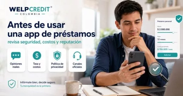 Aplicaciones de préstamos inmediatos en Colombia: qué revisar antes de usar una