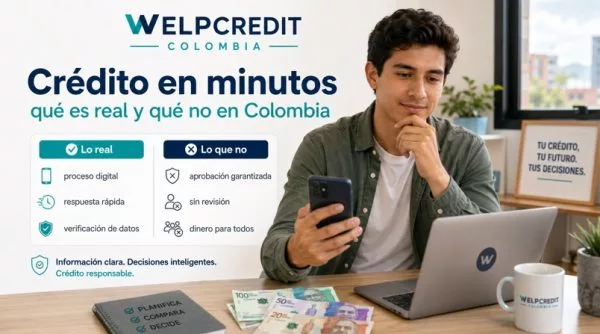 Crédito en minutos online: solicita con seguridad en Colombia
