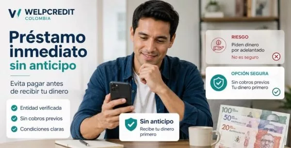 Crédito inmediato sin pagar antes: solicita online seguro
