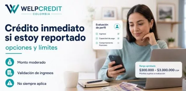 Crédito para reportados: solicita opciones online