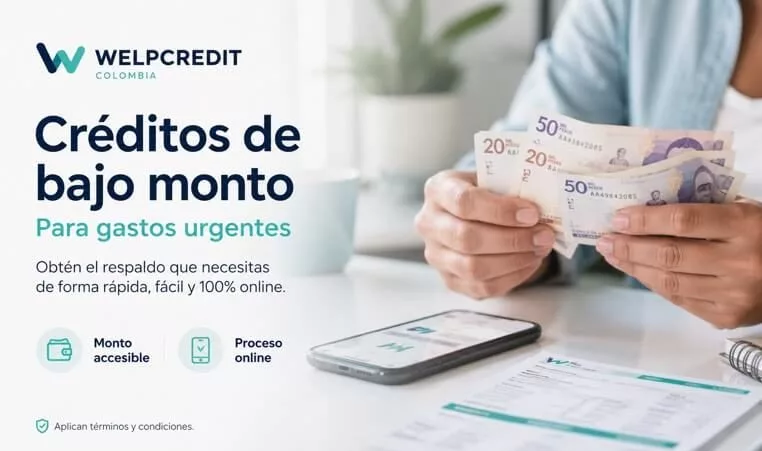 Créditos de bajo monto en Colombia para gastos urgentes Créditos de bajo monto en Colombia para gastos urgentes